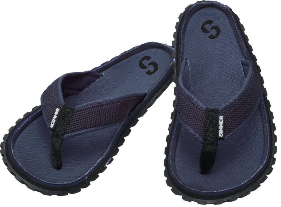 SINNER Grip Flops Slippers Donkerblauw