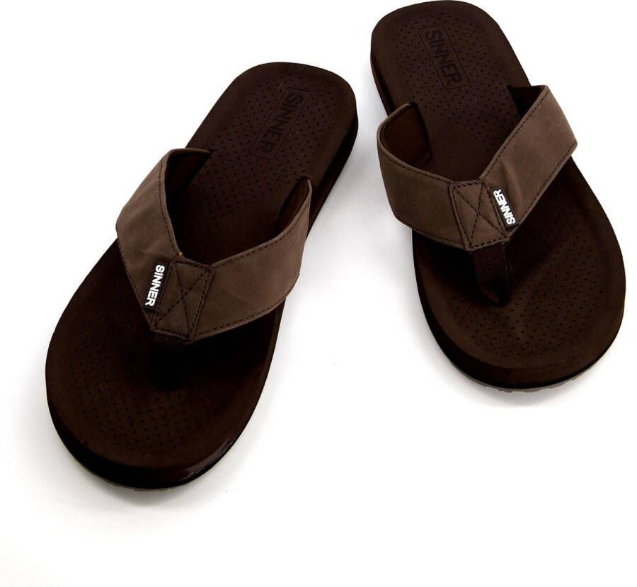 SINNER makaha Beach slipper heren Bruin-Multicolour