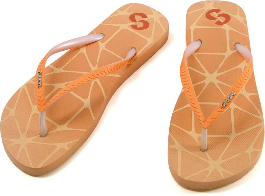 SINNER padank Beach slipper dames Oranje-Multicolour