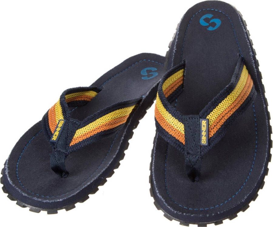 Sinnner Sinner Beach Slaps III Unisex Slippers Oranje Blauw