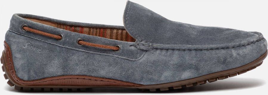 Sioux Callimo mocassins blauw Suede 320406 Heren