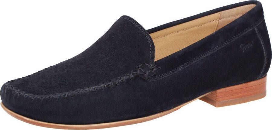 Sioux CAMPINA 41631 36 Blauwe mocassin wijdte F