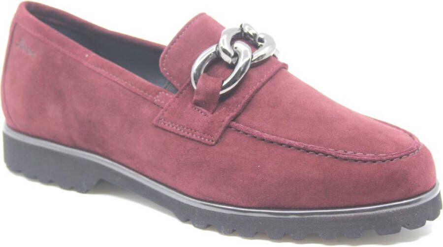 Sioux MEREDITH 743 7169522 Bordeaux suède mocassins wijdte H