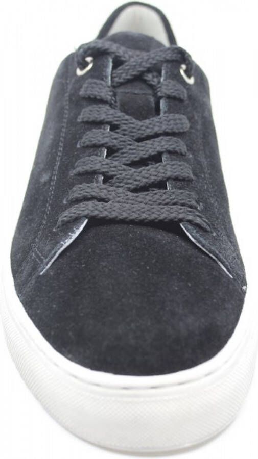 Sioux Tils Black zwart suède sneaker