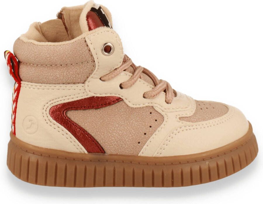 SJ LIFESTYLE Meisjes Sneaker Hoog Beige Old Pink BEIGE