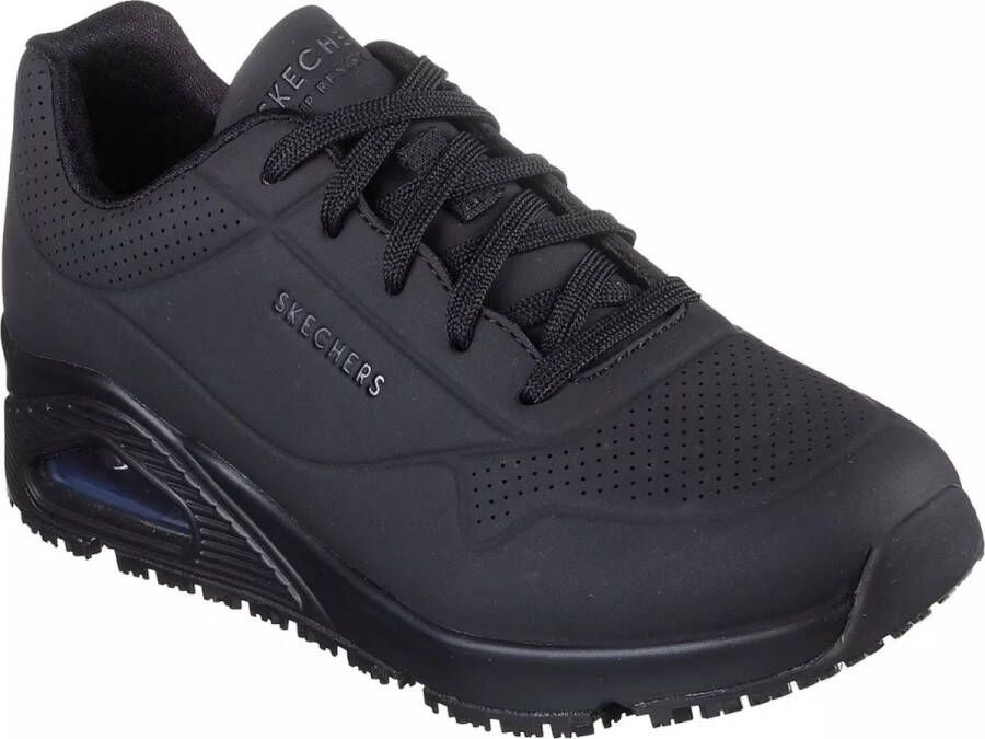 Skechers Work Uno Slipresistant Sneaker Vrouwen Zwart