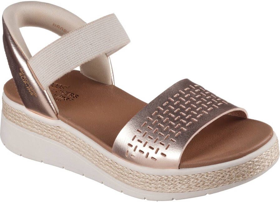 Skechers Bobs Sun Ray Step Aside Dames Sandalen Goud