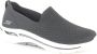 Skechers Go Walk Arch Fit Delora 124418 BKW Vrouwen Zwart Sneakers - Thumbnail 13