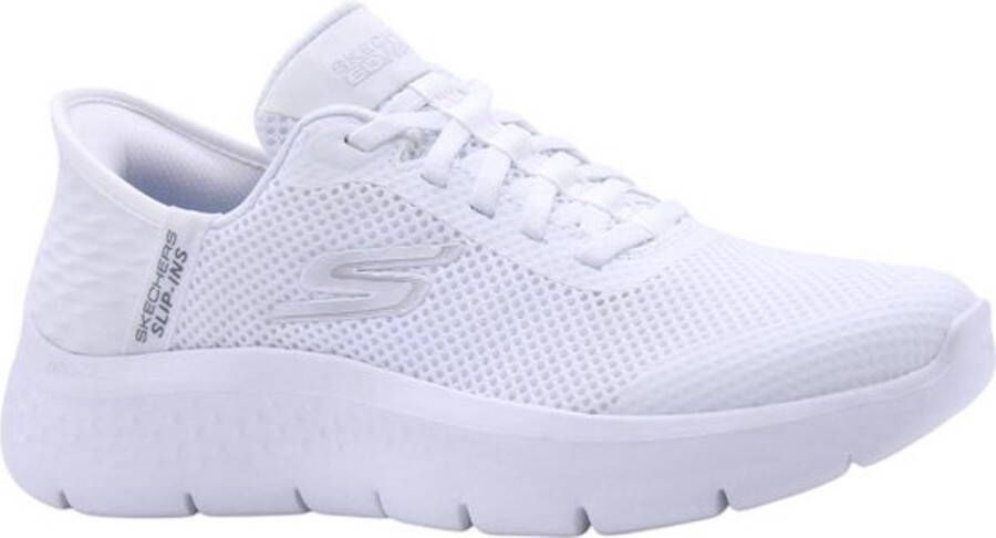 Skechers Instapper Hands-Free Slip-Ins Go Walk Flex 124836 WHT Wit Machine Washable