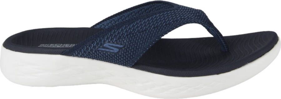 Skechers On The Go 600 Flourish 140703-NVY Vrouwen Marineblauw Slippers