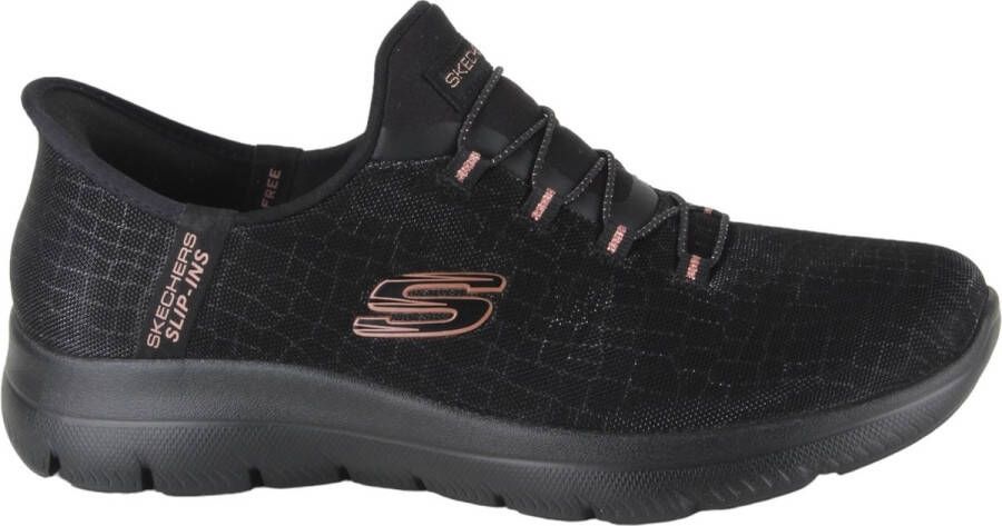 Skechers Slip-on sneakers SUMMITS-CLASSY NIGHT Slippers vrijetijdsschoen met comfortabele hielkussenfunctie