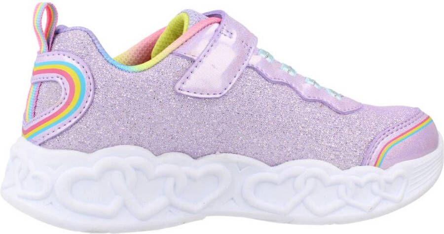 Skechers Infinite Heart Lights Love Meisjes Sneakers Lila Multicolour