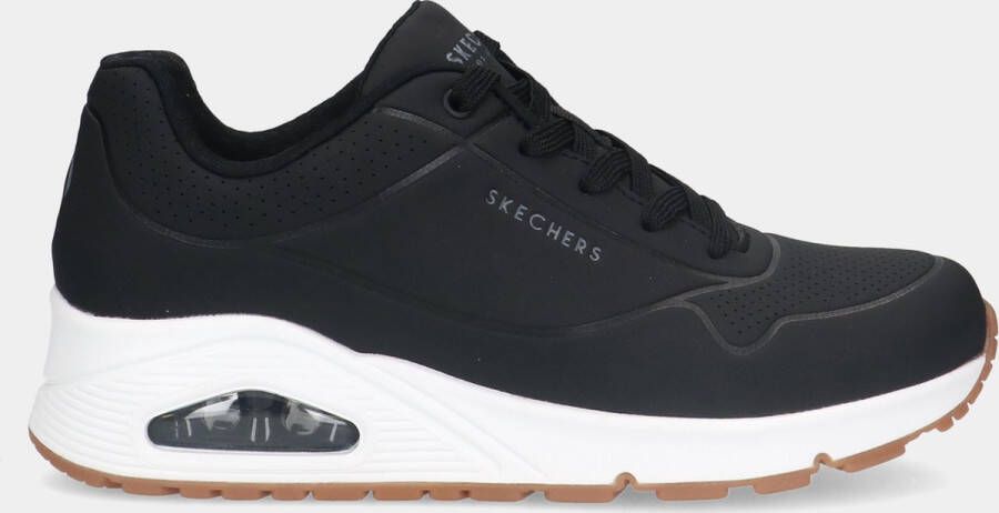 Skechers 73690 UNO Zwarte dames sneakers