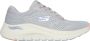 Skechers Arch Fit 2.0 Big League Dames Sneakers Lichtgrijs Mutlicolour - Thumbnail 1