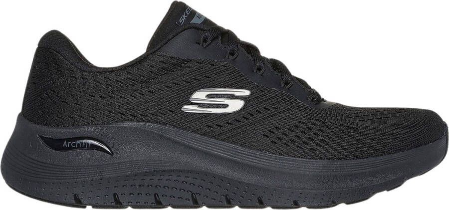 Skechers Arch Fit 2.0 Big League Dames Sneakers Zwart