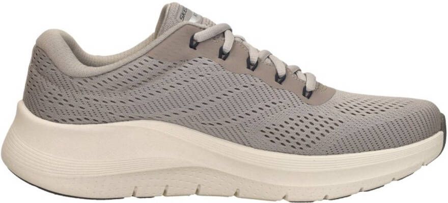 Skechers Comfortabele Vegan Mesh Sneaker Beige Heren