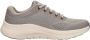 Skechers Comfortabele Vegan Mesh Sneaker Beige Heren - Thumbnail 1