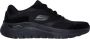 Skechers Arch Fit 2.0 The Keep 232702-BBK Mannen Zwart Sneakers - Thumbnail 1