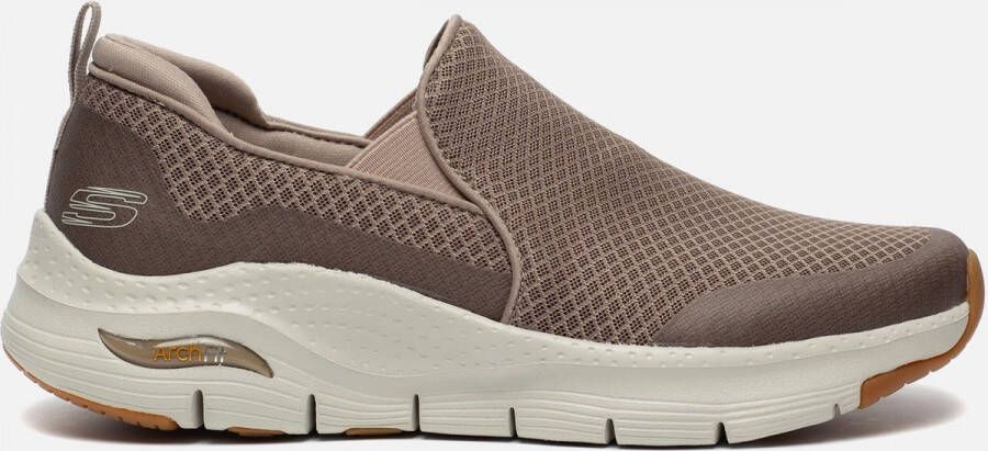 Skechers Arch Fit Banlin instappers taupe