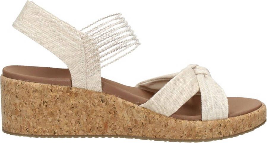 Skechers Arch Fit Beverlee Juliet Sandalen Hak beige