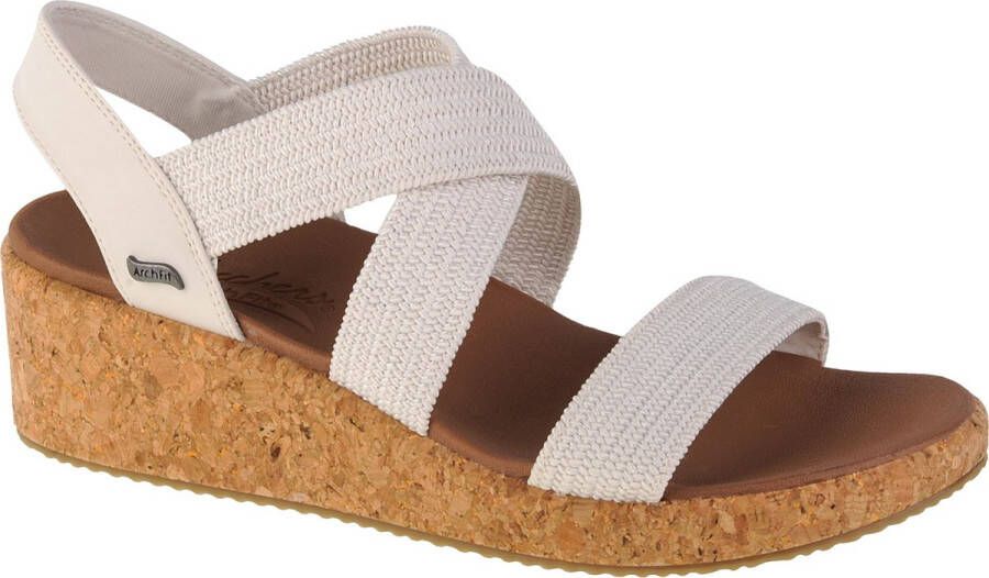 Skechers Arch Fit Beverlee 119260-WHT Vrouwen Wit Sandalen