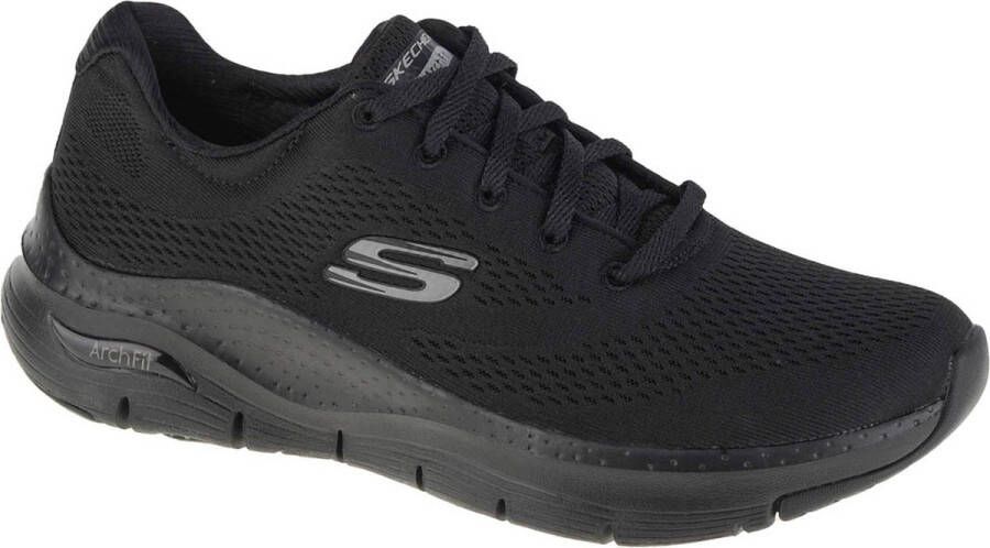 Skechers Arch Fit Big Appeal 149057 BBK Vrouwen Zwart Sneakers Sportschoenen