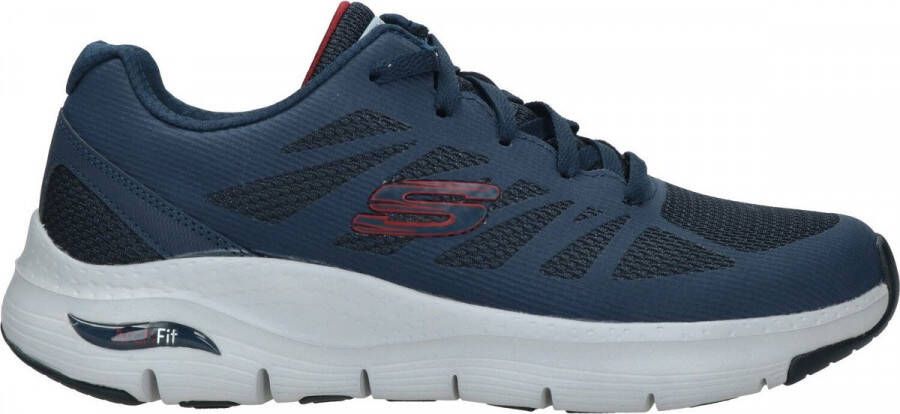 Skechers Arch Fit-Charge Back 232042-NVRD Mannen Marineblauw Trainingschoenen