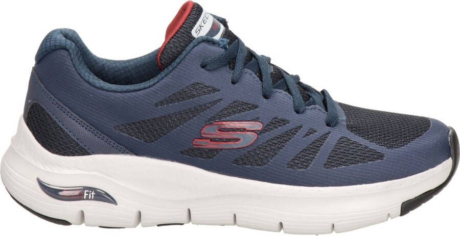 Skechers Arch Fit-Charge Back 232042-NVRD Mannen Marineblauw Trainingschoenen