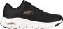 Skechers Arch Fit Big Appeal 149057 BKRG Vrouwen Zwart Sneakers - Thumbnail 1