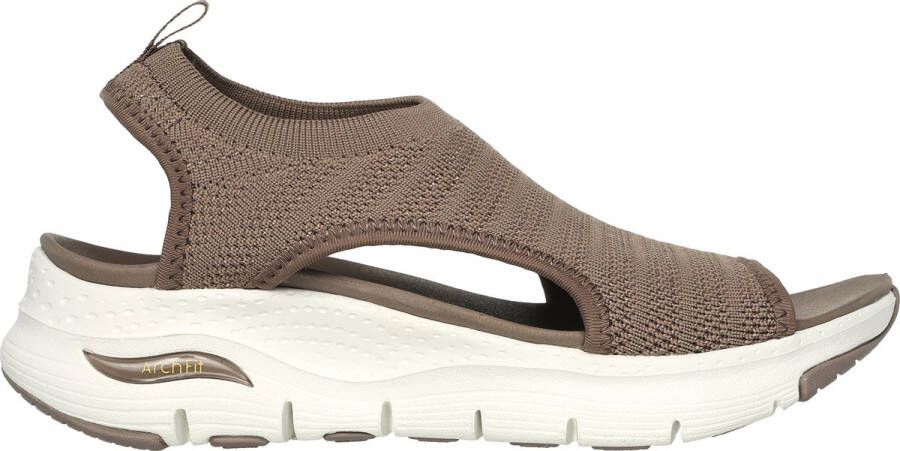 Skechers Arch Fit Darling Days VEGAN Sandaal Sandalen Dames Bruin