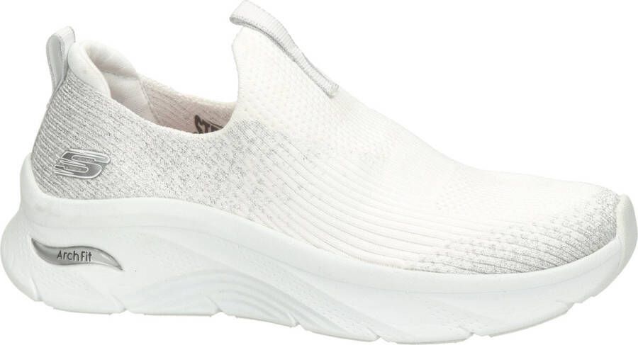 Skechers Arch Fit D`Lux dames instapschoen Wit