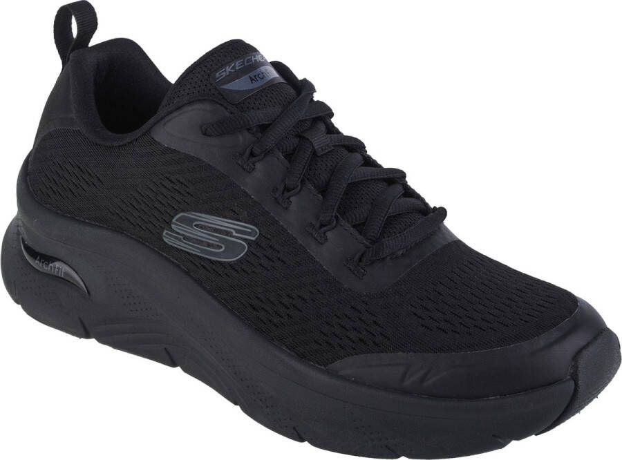 Skechers Arch Fit D'Lux-Sumner 232502-BBK Mannen Zwart Sneakers