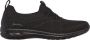 Skechers Arch Fit Flex Dames Sneakers Black Black - Thumbnail 1