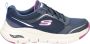 Skechers Arch Fit Gentle Stride Dames Sneakers Navy Purple - Thumbnail 1