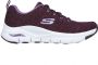 Skechers Arch Fit Glee for all zwart wit sneakers dames (149713 BKW) - Thumbnail 32