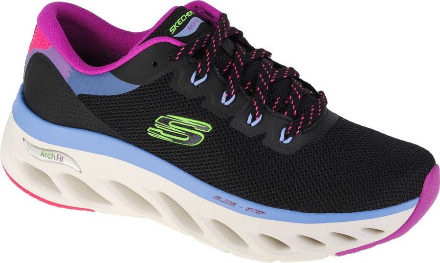 Skechers Arch Fit Glide-Step Highlighter 149871-BKMT Vrouwen Zwart Sneakers