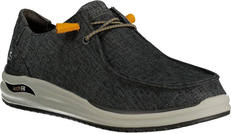 Skechers Comfortabele Slip-On Schoenen Arch Fit Melo Gray Heren