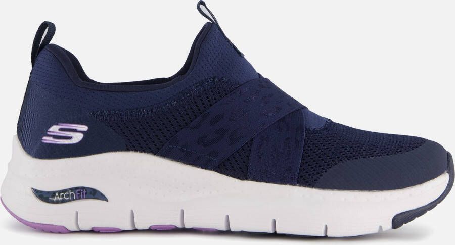 Skechers Arch Fit Modern Rhythm Dames Instappers Donkerblauw