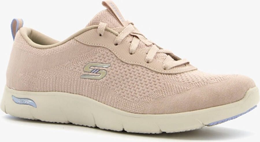 Skechers Arch Fit Refine dames sneakers Beige Uitneembare zool