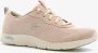 Skechers Arch Fit Refine dames sneakers Beige Uitneembare zool - Thumbnail 1