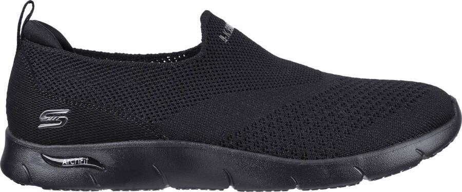 Skechers Arch Fit Refine dames sneakers Zwart Uitneembare zool - Foto 4