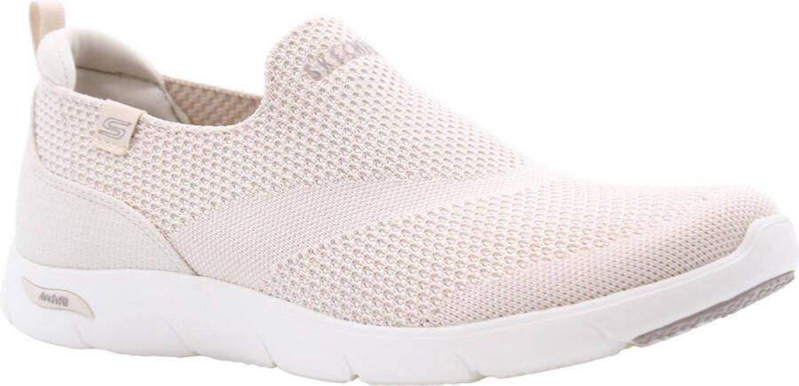 Skechers Beige Arch Fit Refine Iris Vegan Slip-On Beige Dames