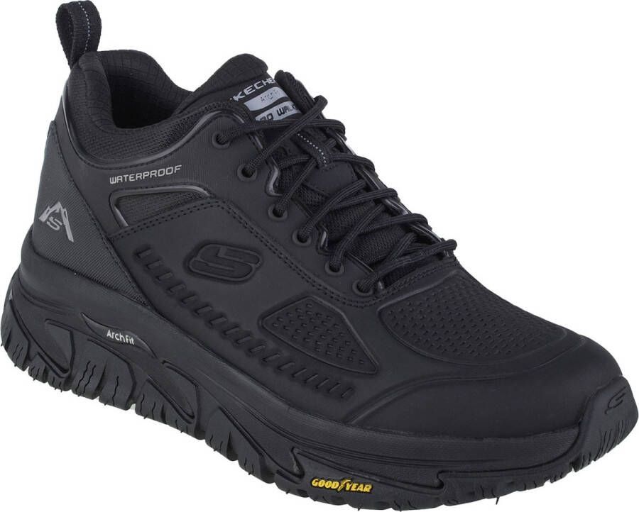 Skechers Arch Fit Road Walker Pyles Peak 237490-BBK Mannen Zwart Sneakers