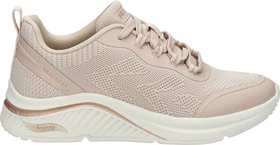 Skechers Arch Fit S-Miles Dames Sneaker Beige