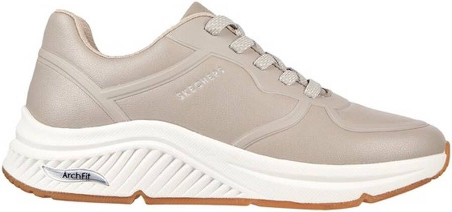 Skechers Arch Fit S-Miles- Mile Makers Dames Sneakers Taupe