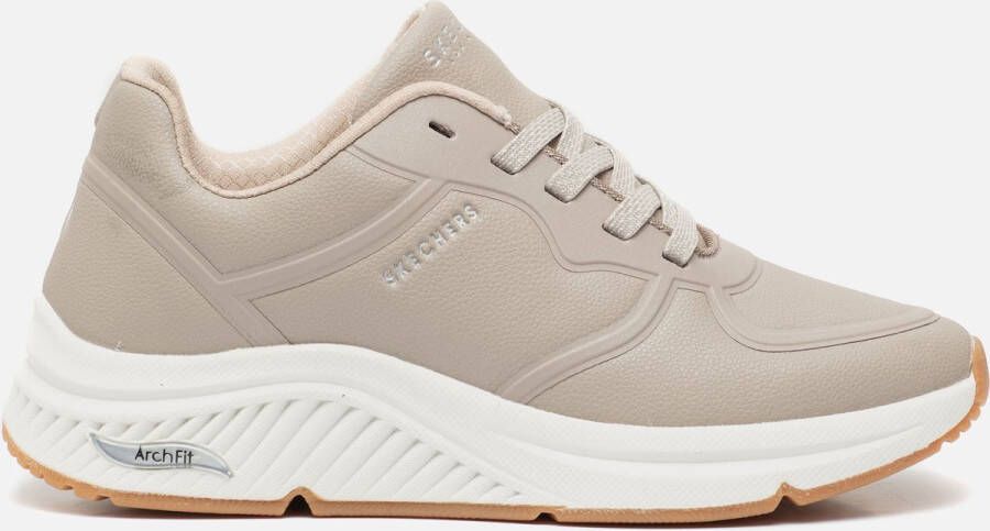 Skechers Fumette Stijlvolle Sneakers voor Modebewuste Vrouwen Beige Dames