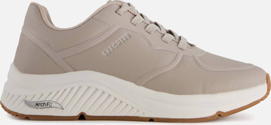 Skechers Fumette Stijlvolle Sneakers voor Modebewuste Vrouwen Beige Dames