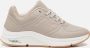 Skechers Fumette Stijlvolle Sneakers voor Modebewuste Vrouwen Beige Dames - Thumbnail 1