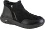 Skechers Arch Fit Smooth Dames Enkellaars Modest 167366-BBK Zwart - Thumbnail 1