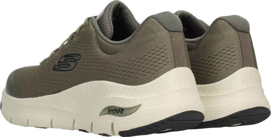 Skechers Groene Textiel Wasbare Sneaker met Arch Fit en AirCooled Memory Foam Groen Heren